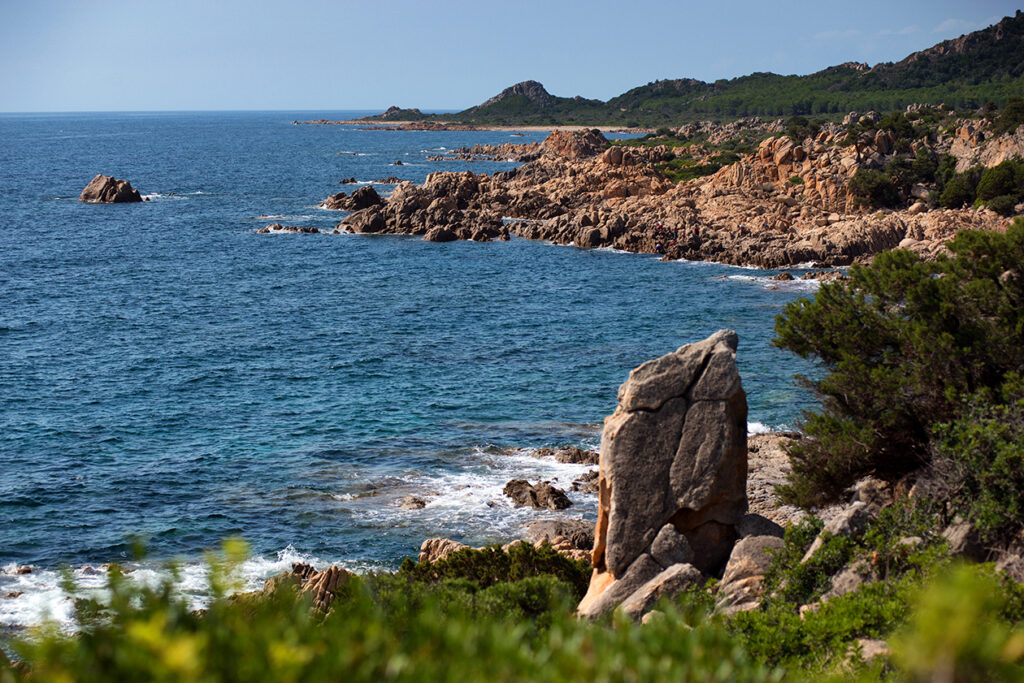 Veduta dalla scogliera di Capo Comino.