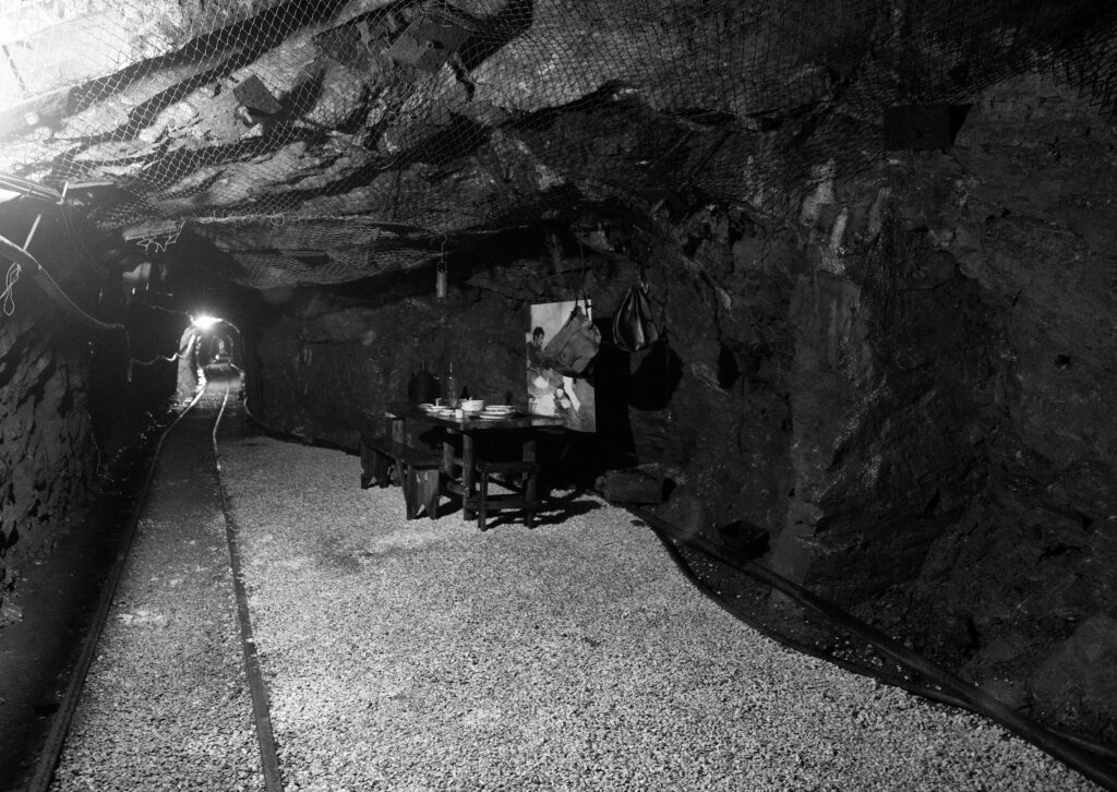 Una galleria della miniera di Sos Enattos in Sardegna