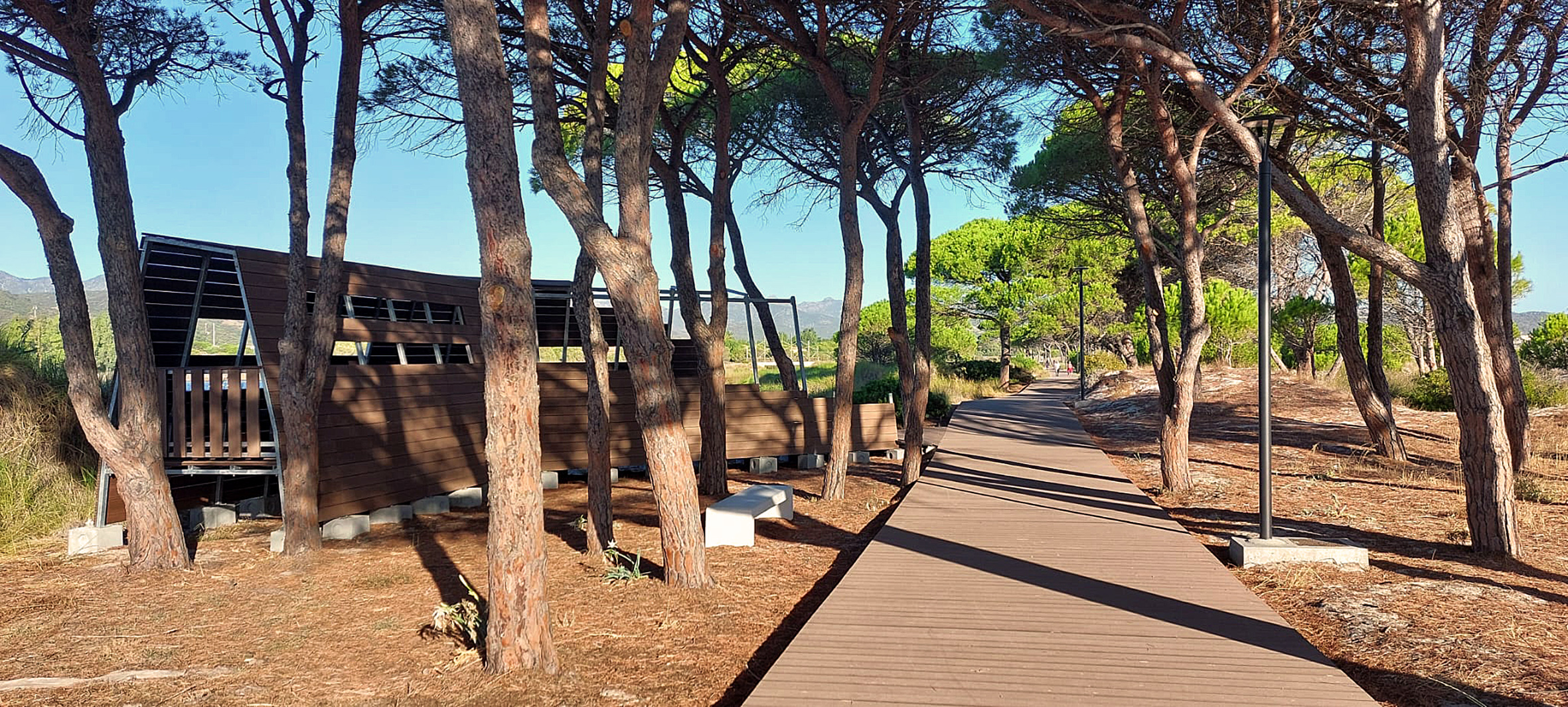 La pista ciclabile che collega Tanaunella a Budoni.
